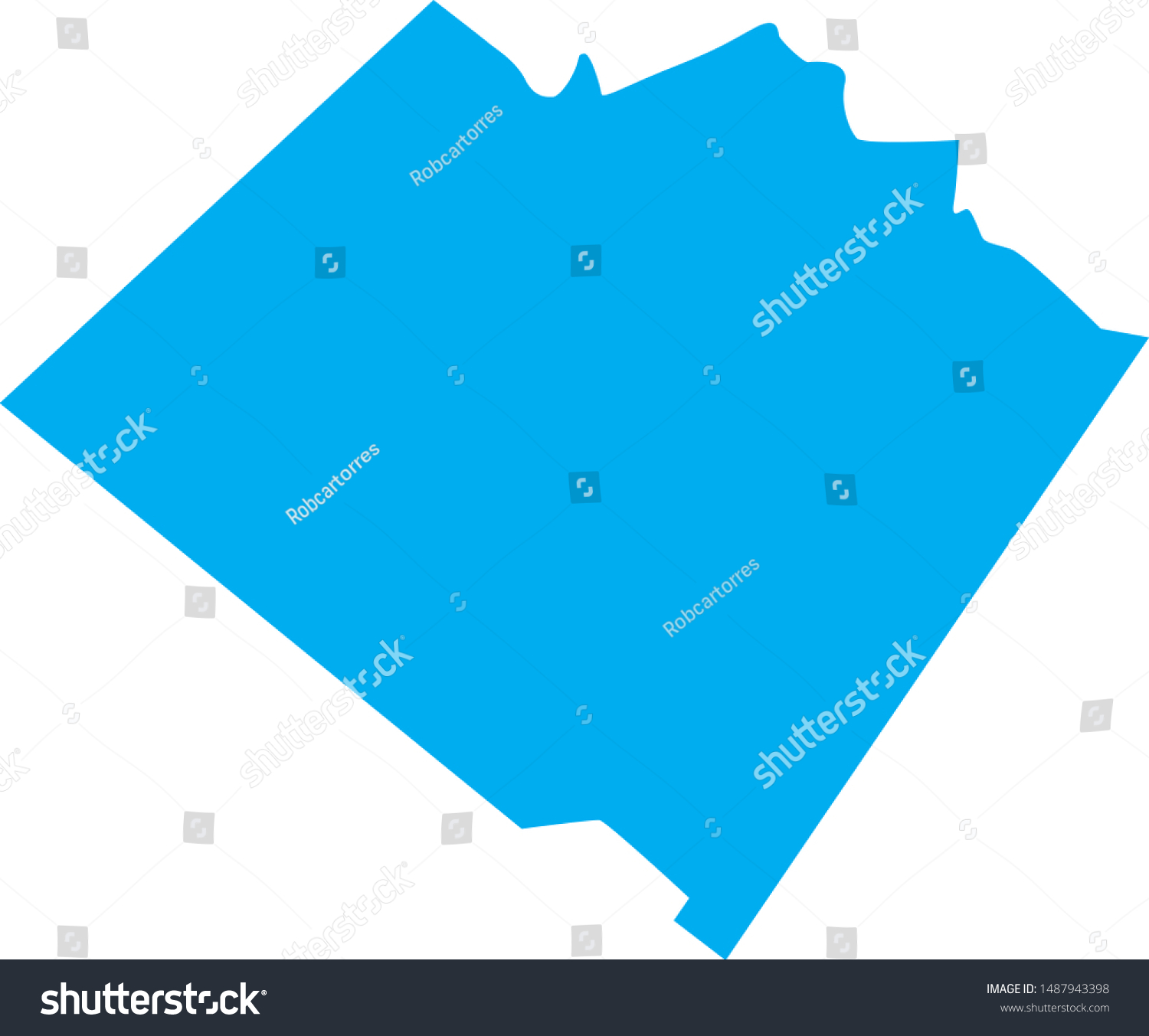 Map Of Walton County In Georgia State In Usa Royalty Free Stock Vector 1487943398 9084