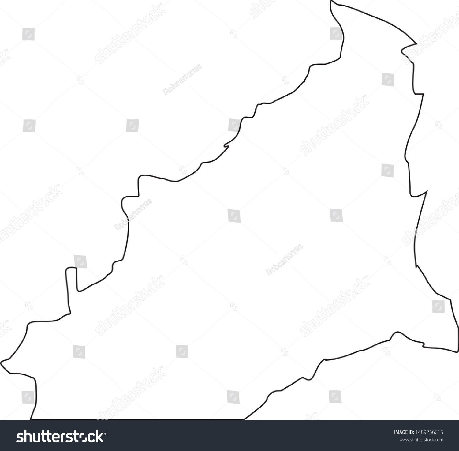 Map of Bell County in the state of Kentucky - Royalty Free Stock Vector ...