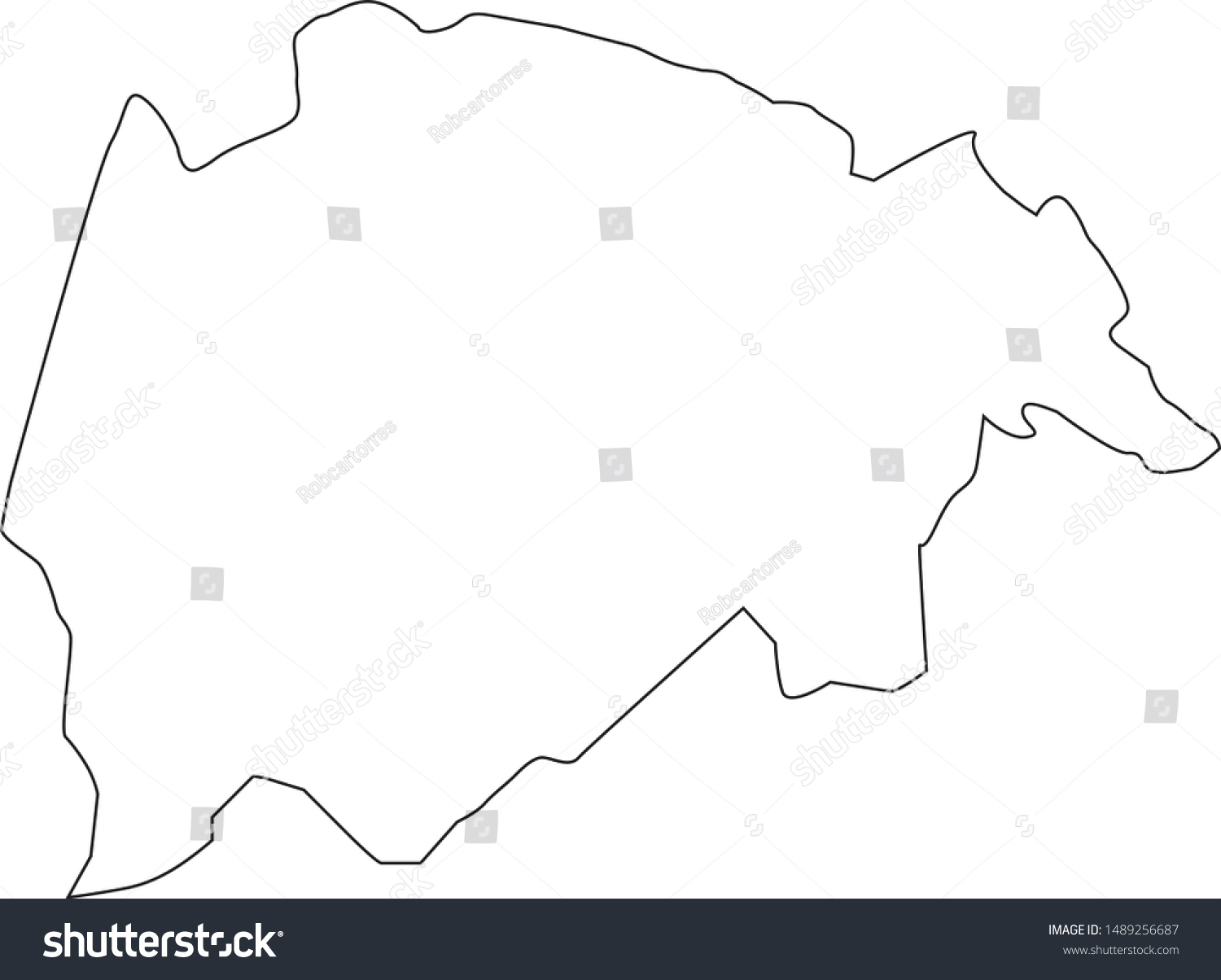 map of Breathitt county in the state of kentucky - Royalty Free Stock ...