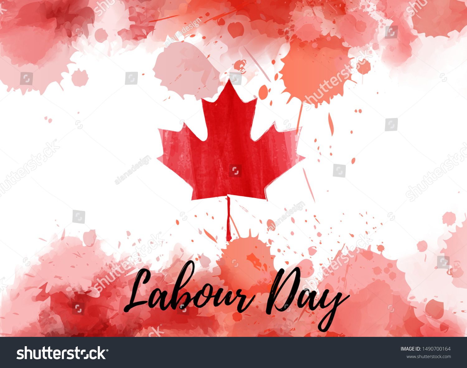 Happy Labour Day! Holiday on Canada. Abstract Royalty Free Stock