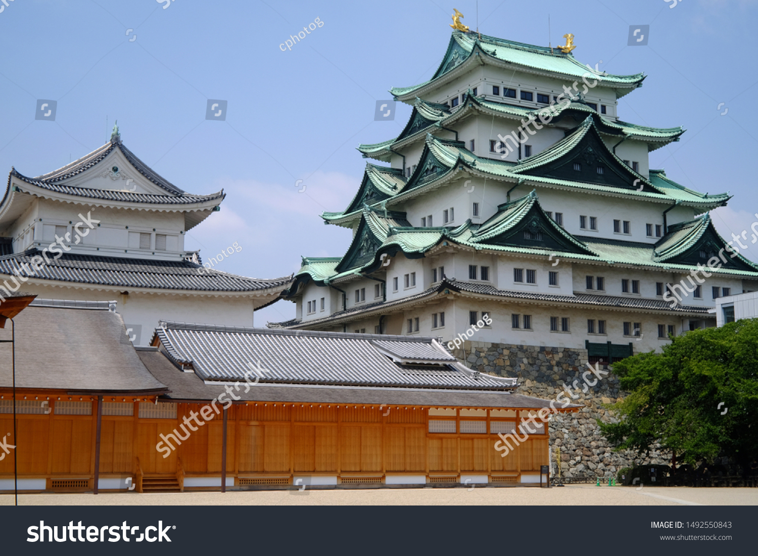 Nagoya Castle in Nagoya, Aichi Prefecture, Japan. Aichi Prefecture is a prefecture of Japan located in the Chubu region #1492550843