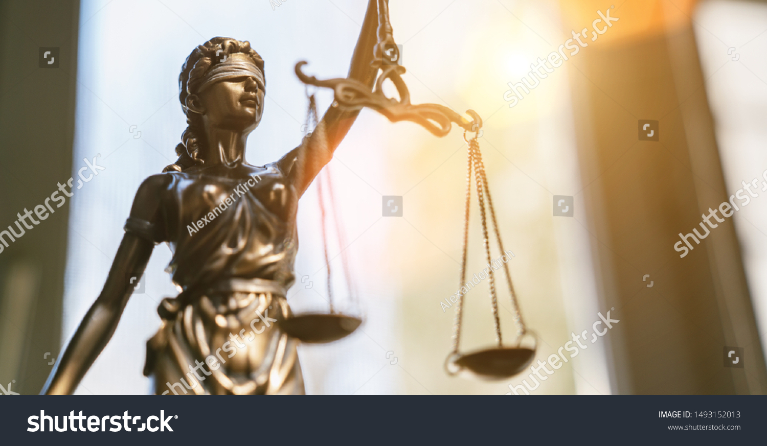 The Statue of Justice - lady justice or Iustitia / Justitia the Roman goddess of Justice #1493152013