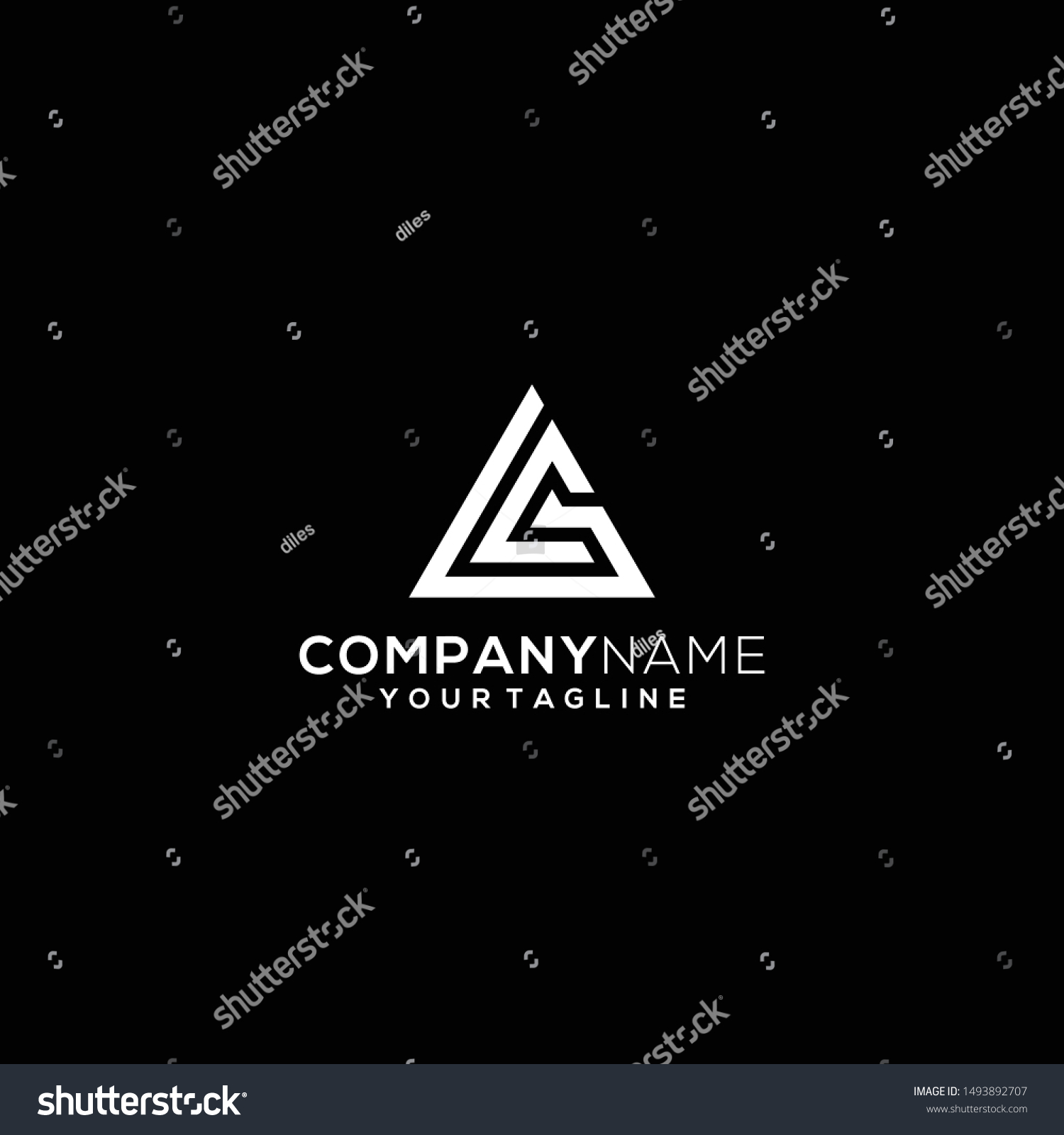 initials modern black and white gc / cg logo - Royalty Free Stock ...