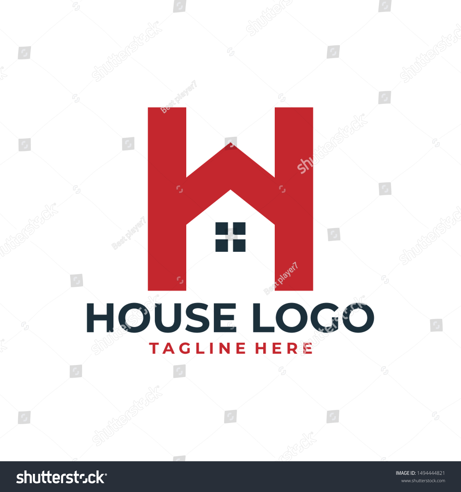 letter h house home logo icon vector - Royalty Free Stock Vector ...