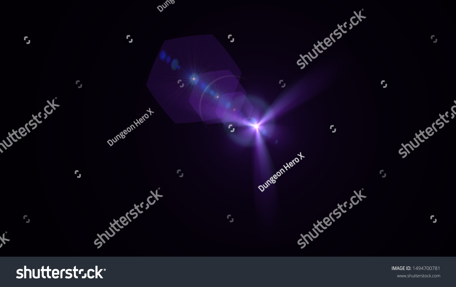 Purple light glow lense flare #1494700781