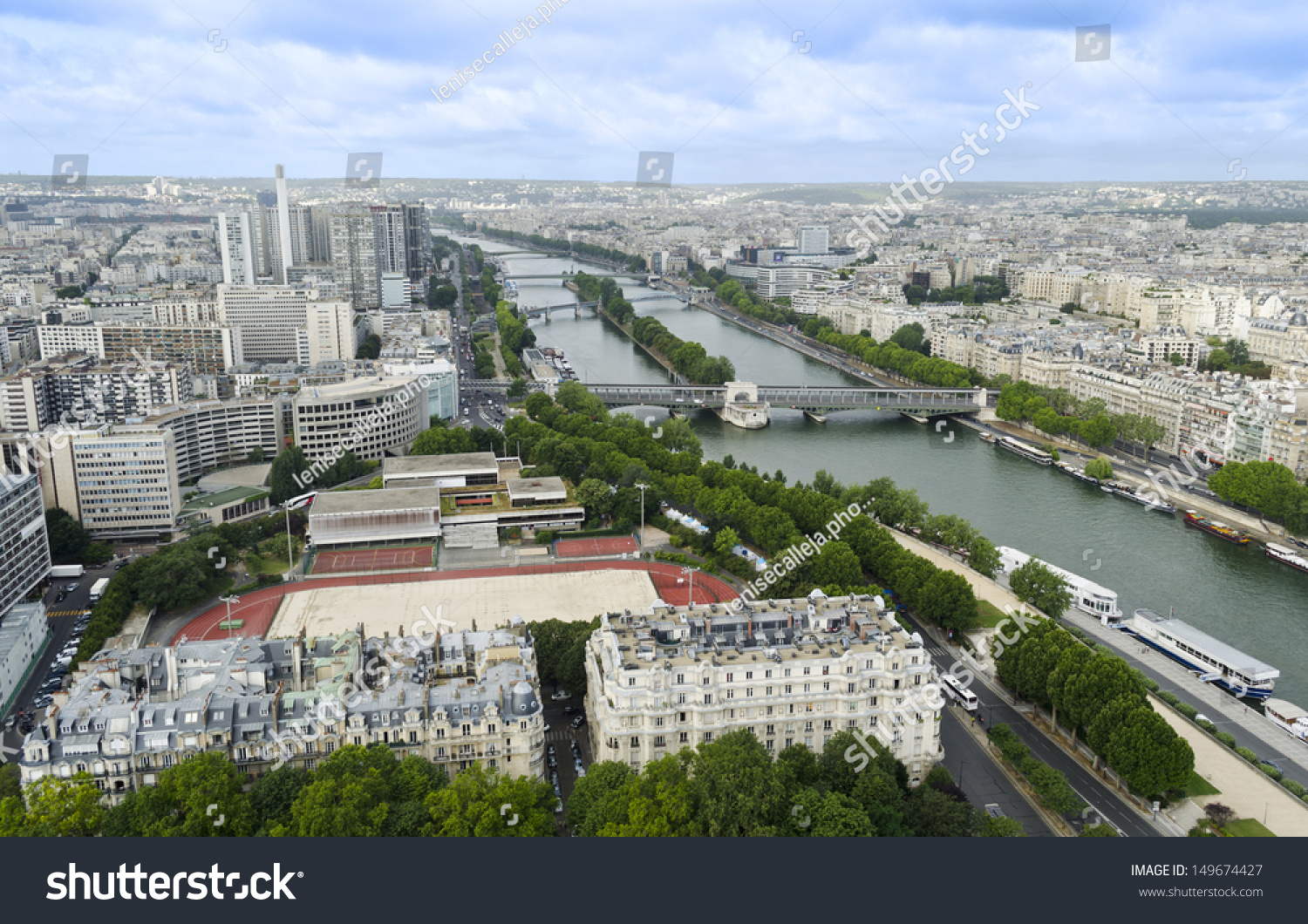 View of the Seine from the Eiffel Tower - Paris, France #149674427