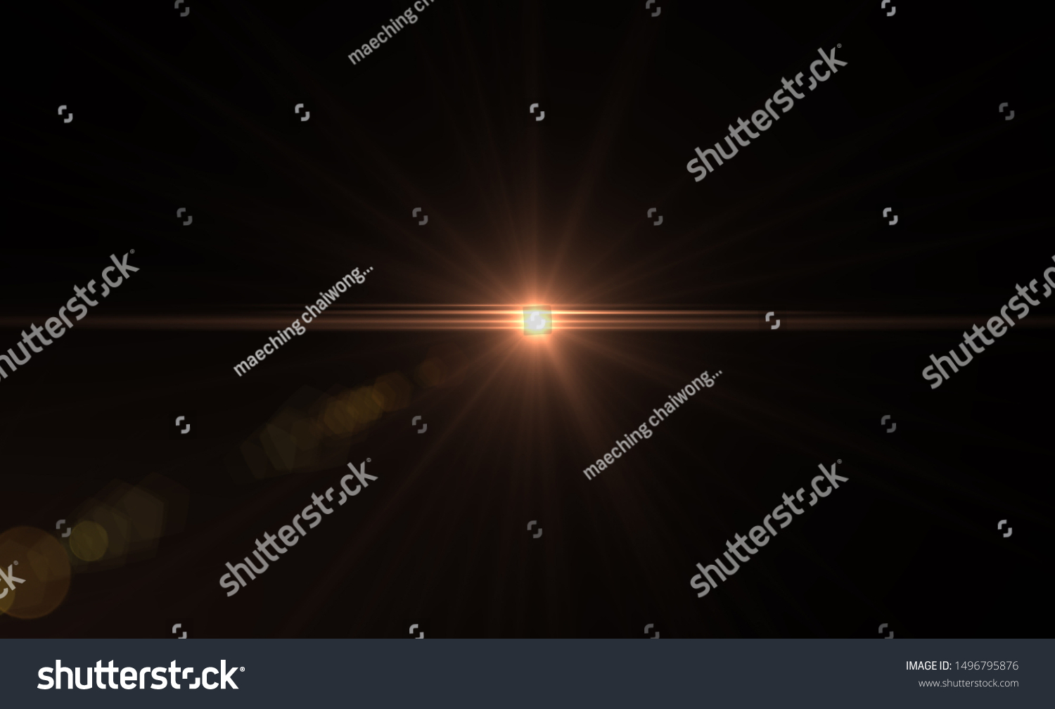 Natural, Sun flare on the black background #1496795876