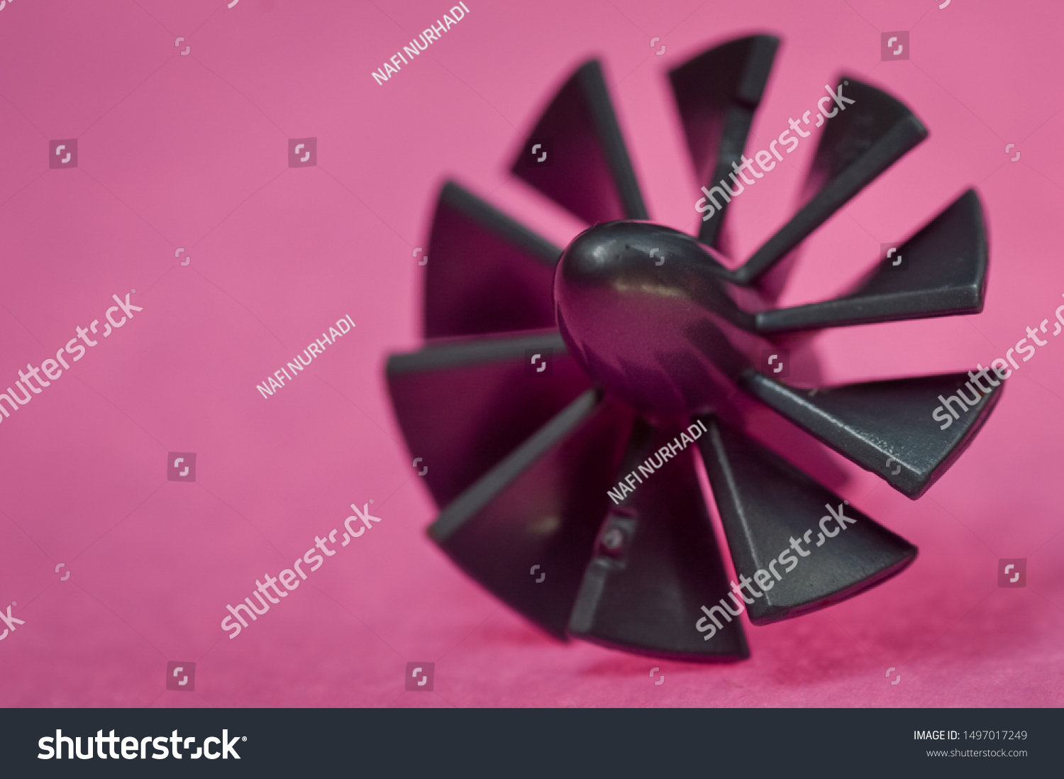 The blades of a propeller act as rotating wings and produce forces that apply the Bernoulli Principle and Newton's laws of motion produce a difference in pressure between the front and rear surfaces  #1497017249