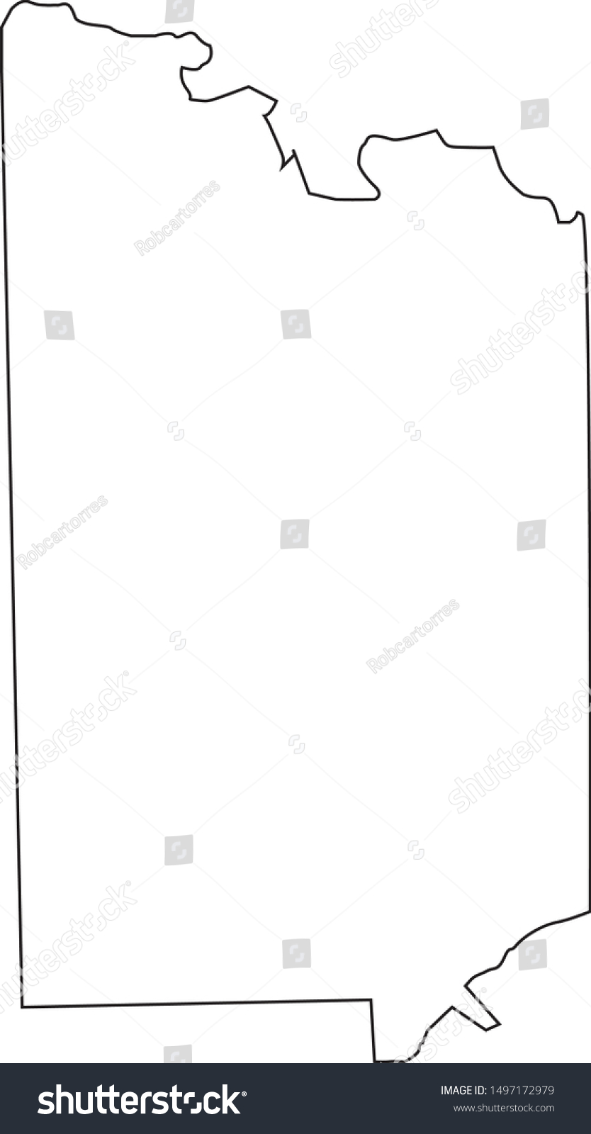 Lake Of The Woods County Map In State Of Royalty Free Stock Vector 1497172979 8005