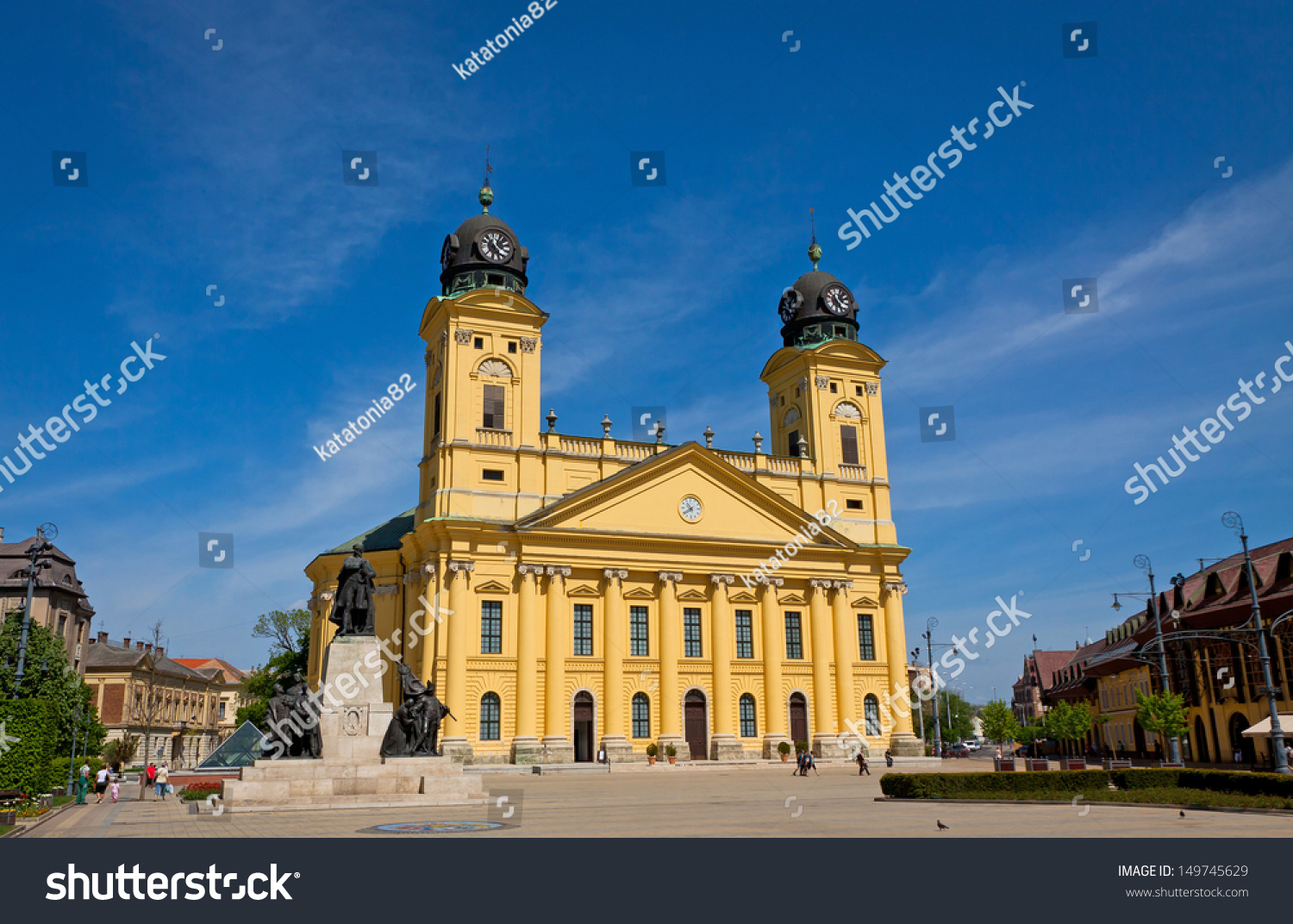 Reformed Great Church in Debrecen city, Hungary #149745629