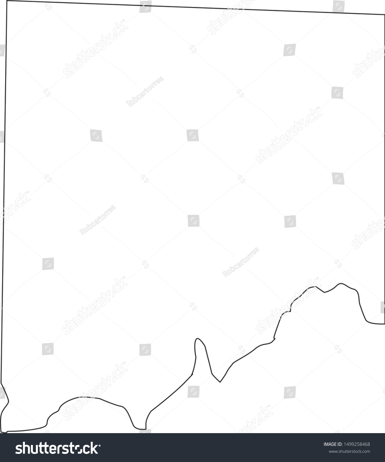 clay county map in missouri state - Royalty Free Stock Vector 