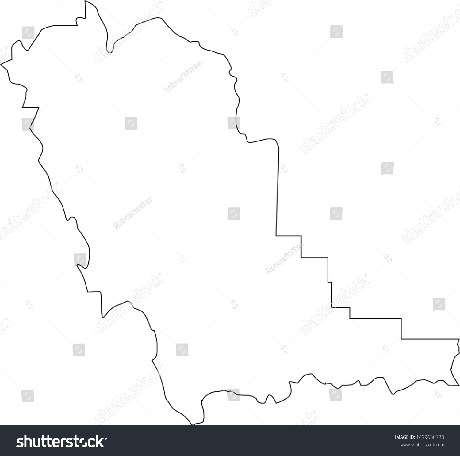 beaverhead county map in montana state - Royalty Free Stock Vector