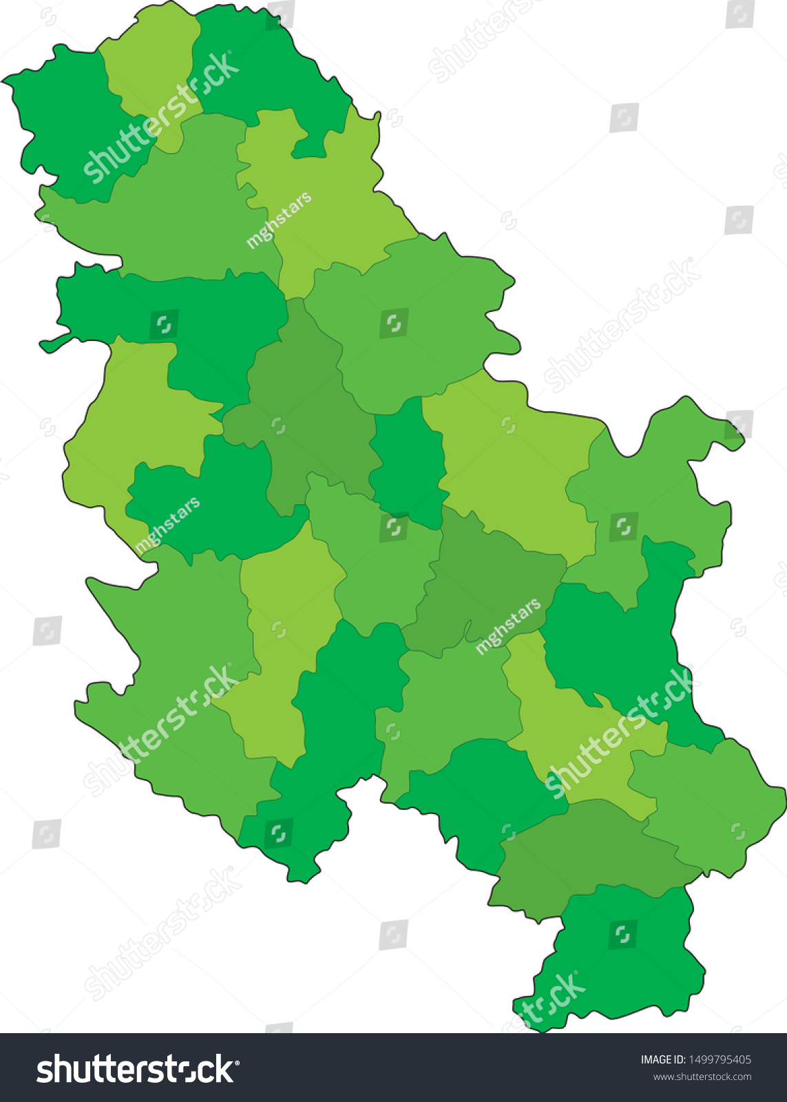 map of the serbia state #1499795405