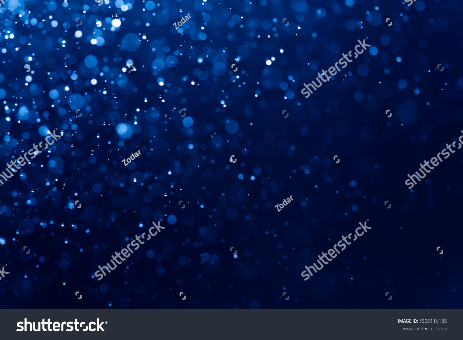 Abstract Blue bokeh defocus glitter blur background. #1500116186
