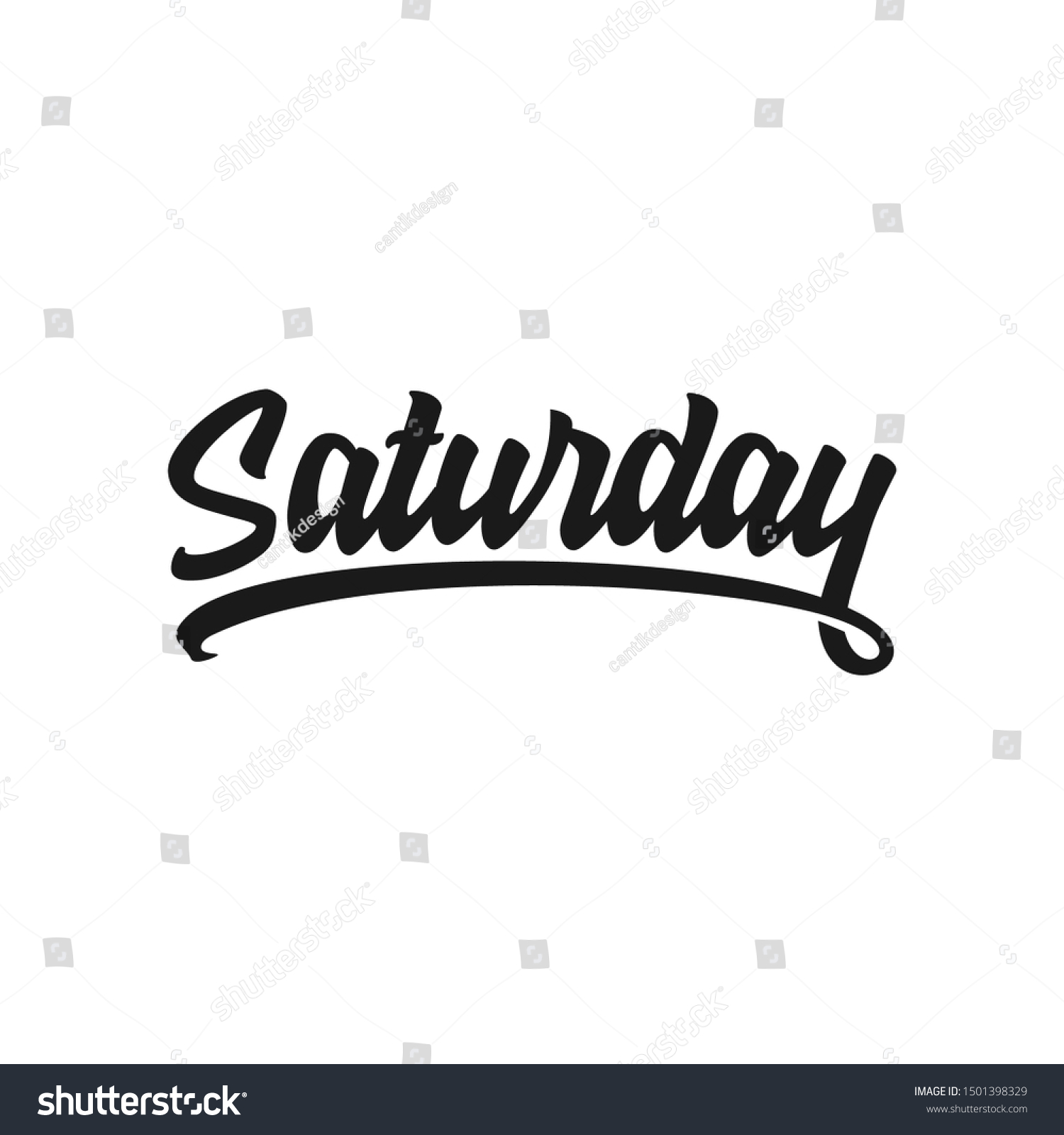 Saturday Vector Illustration - Royalty Free Stock Vector 1501398329 ...