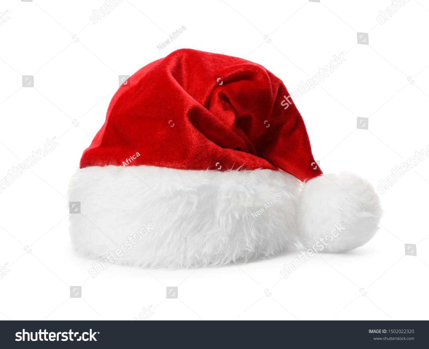 Santa Claus red hat isolated on white #1502022320