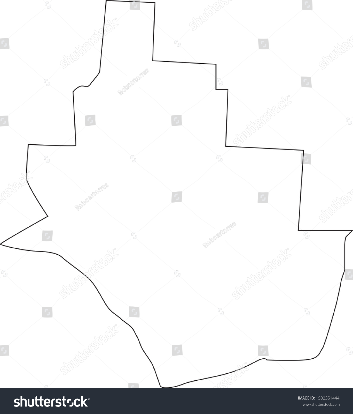 Lawrence county map in ohio state - Royalty Free Stock Vector 