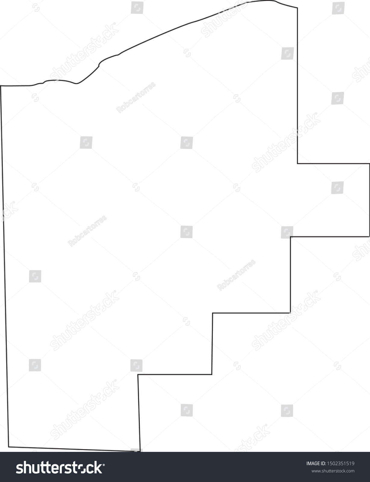 Lorain county map in ohio state - Royalty Free Stock Vector 1502351519 ...
