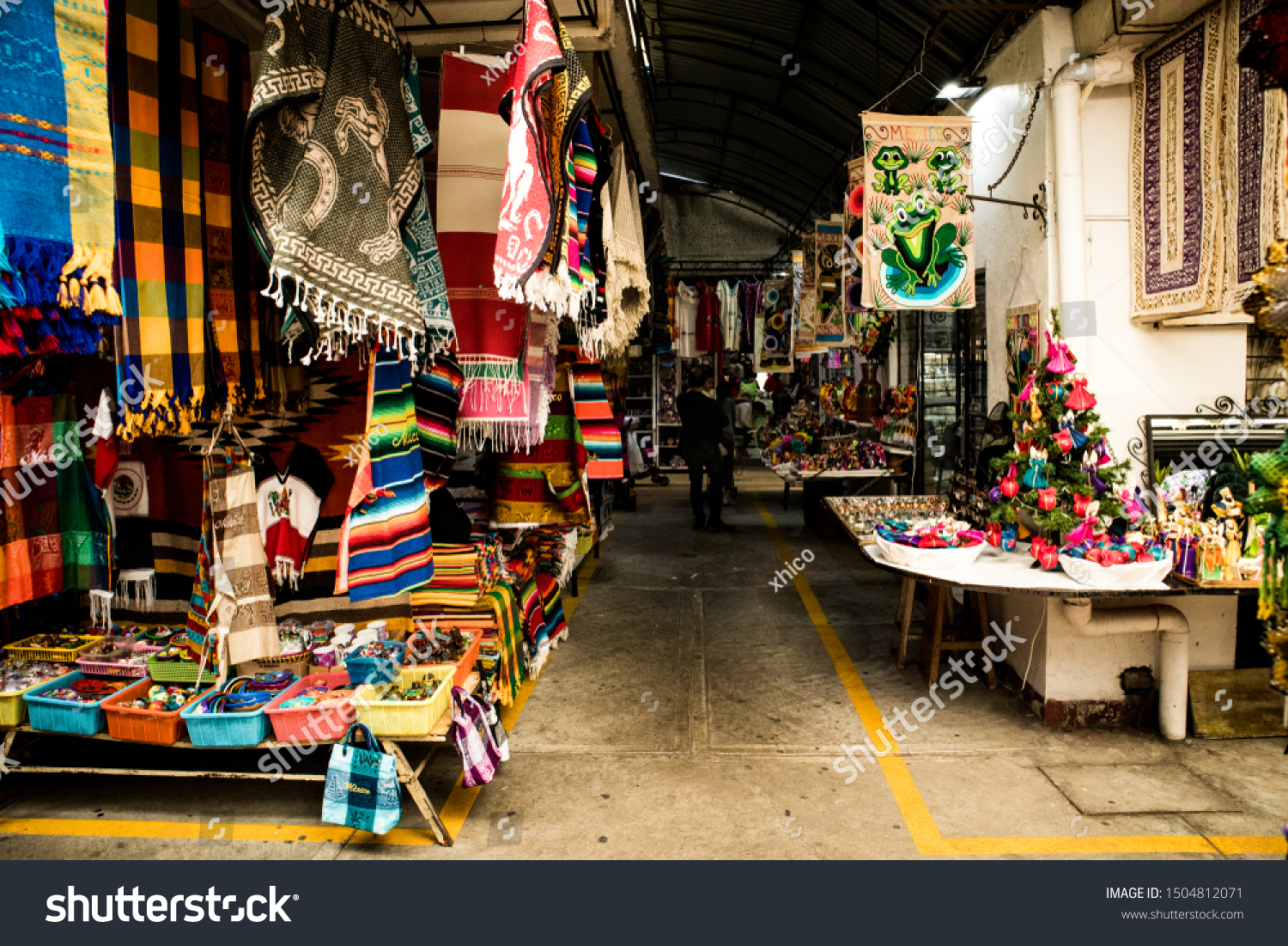 Mexico City, Mexico - December 2, 2018: Traditional Artisan Market (Ciudadela- Mercado de Artesanias) in Mexico City #1504812071
