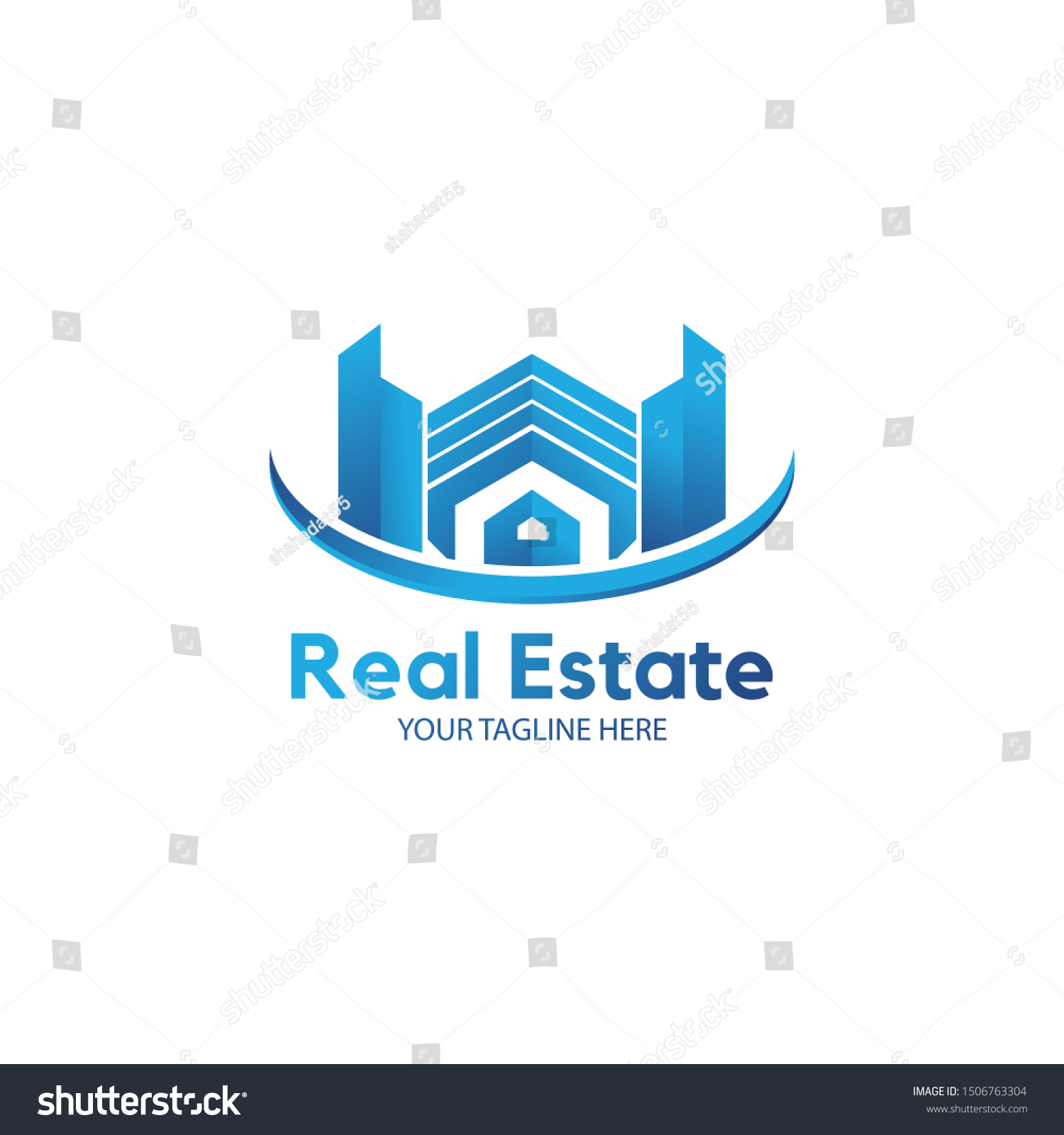 Corporate Modern Real Estate Logo Design Royalty Free Stock Vector 1506763304 3392