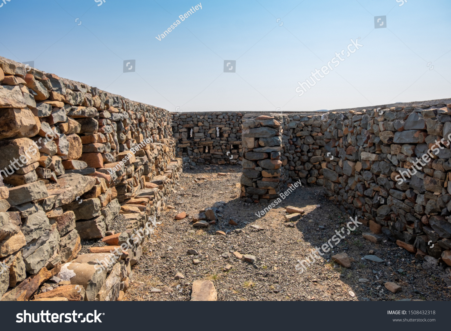Remains of the old Anglo-Boer war fort in Jansenville, South Africa #1508432318