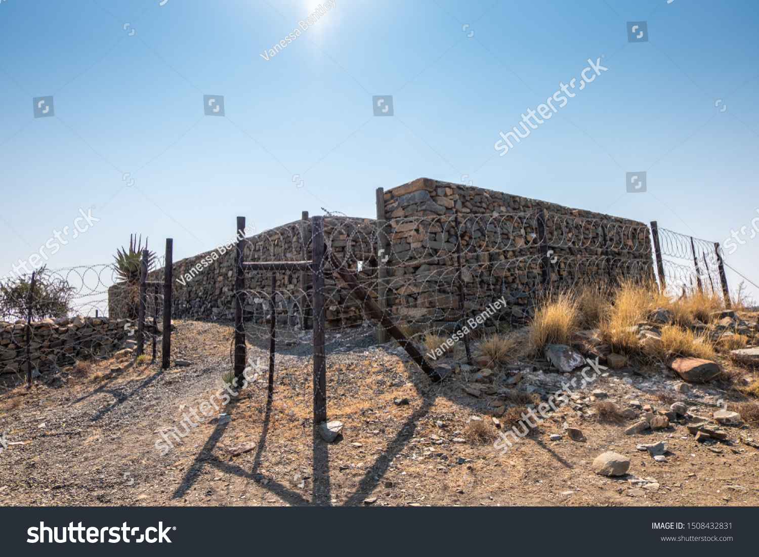 Remains of the old Anglo-Boer war fort in Jansenville, South Africa #1508432831