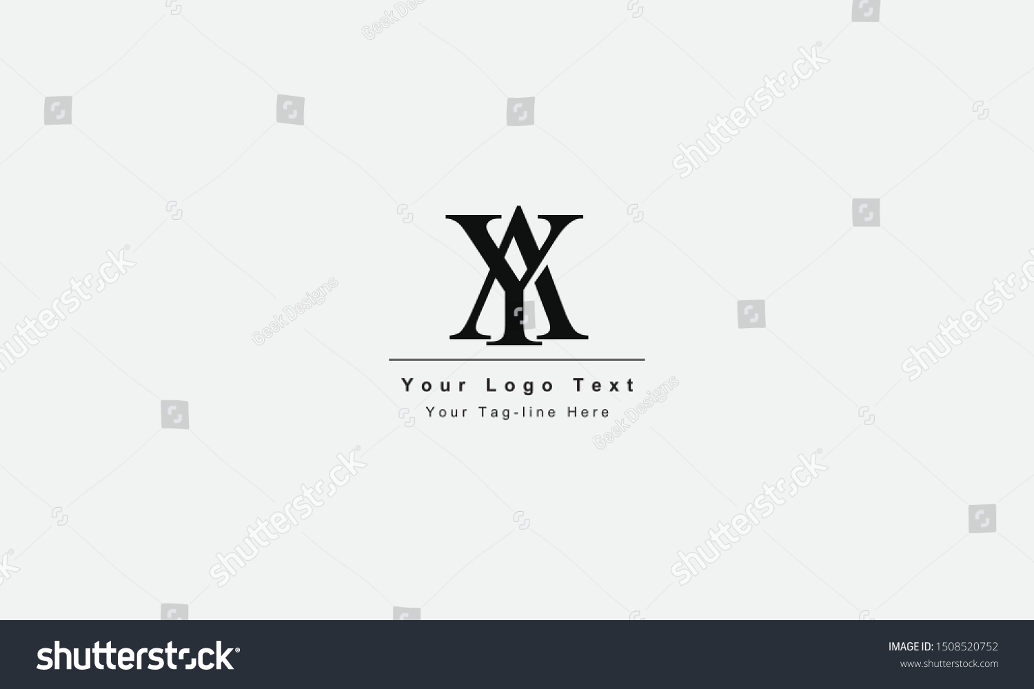 AY or YA letter logo. Unique attractive creative - Royalty Free Stock ...