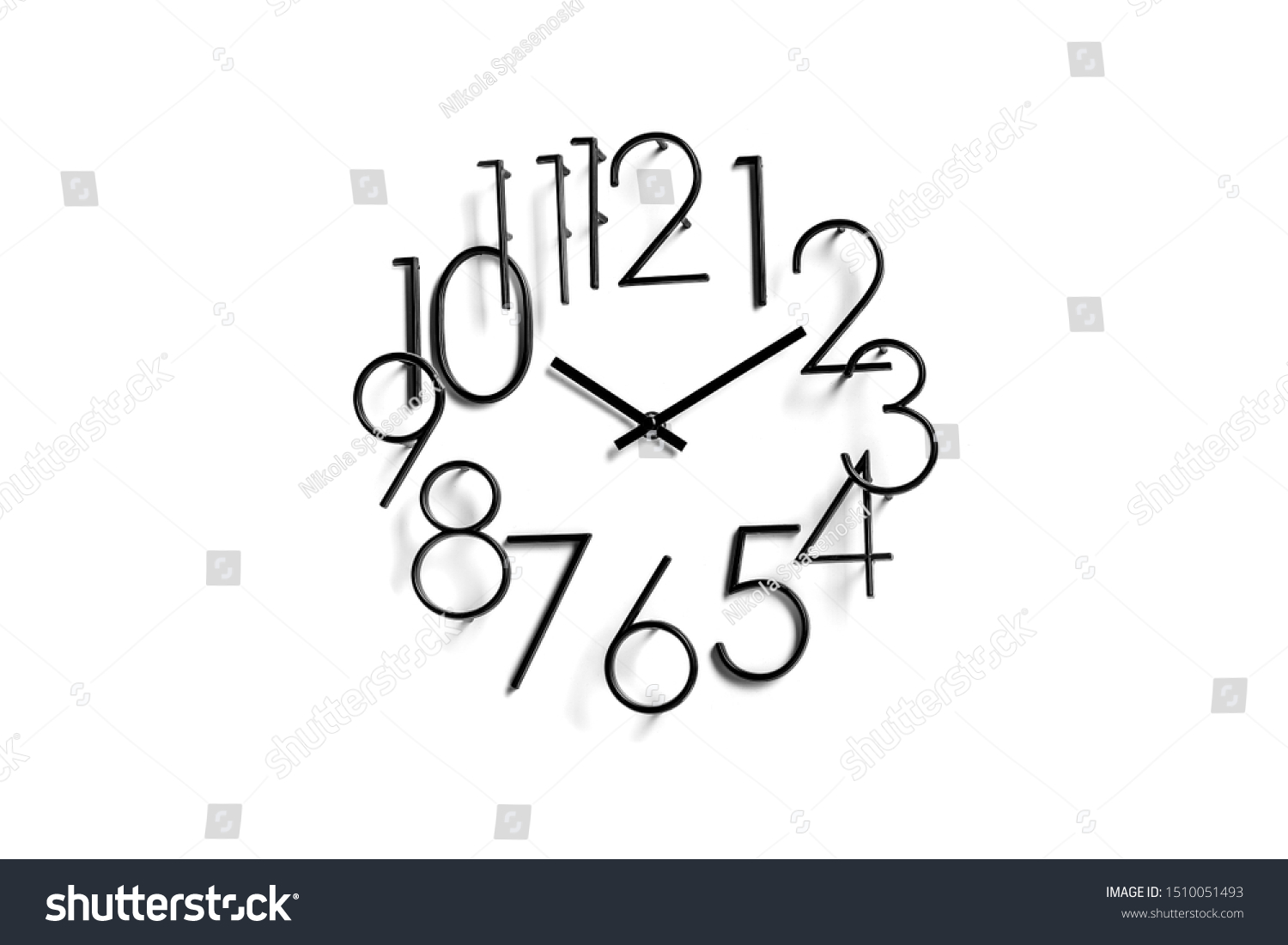 clock with pointers and large numbers #1510051493