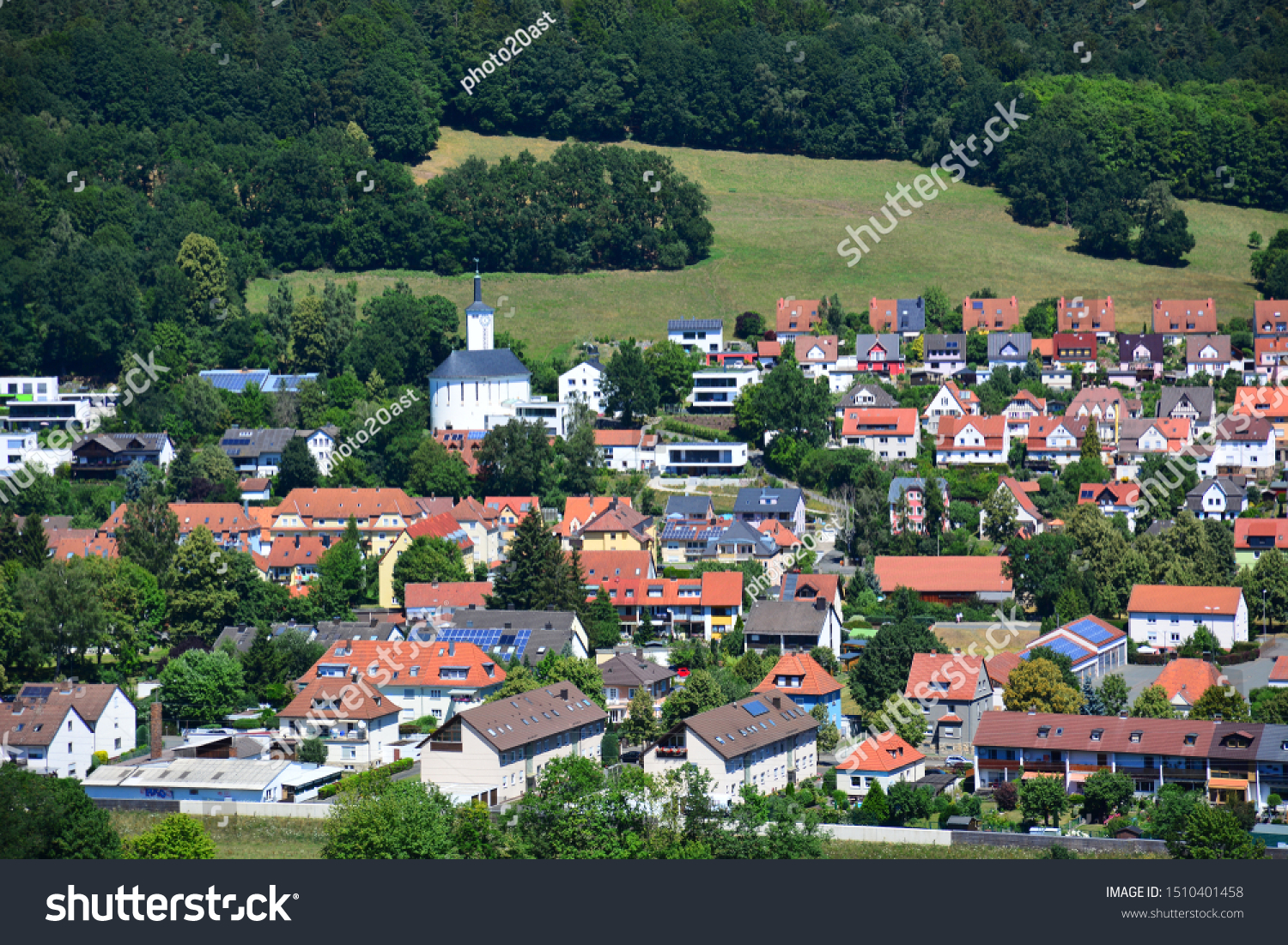 Kulmbach / Germany - 06.30.2018: View on the town of Kulmbach, Bavaria, region Upper Franconia, Germany #1510401458