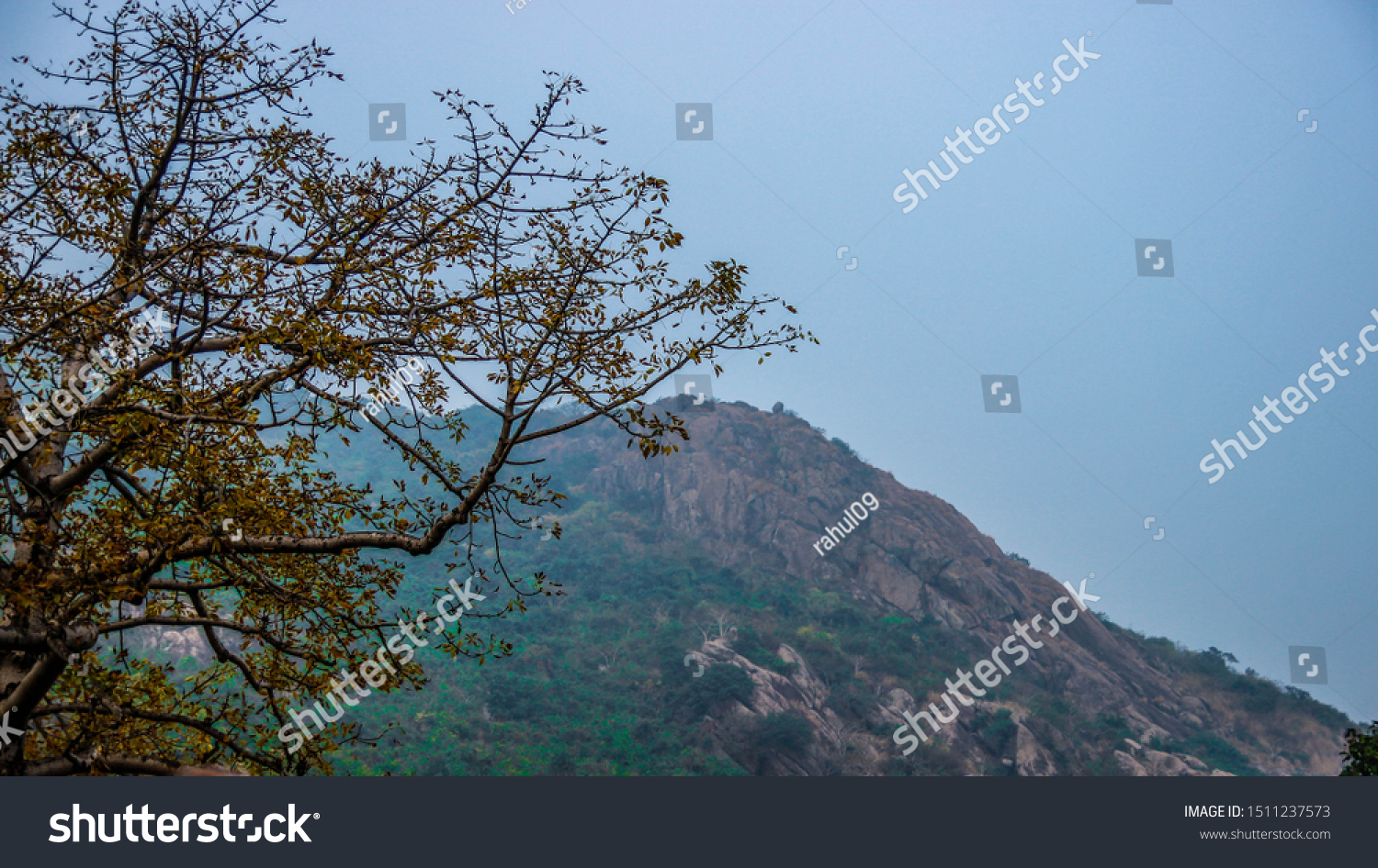Landscape of hill stations, Waterfall from hills, nilgiri hills in odisha #1511237573