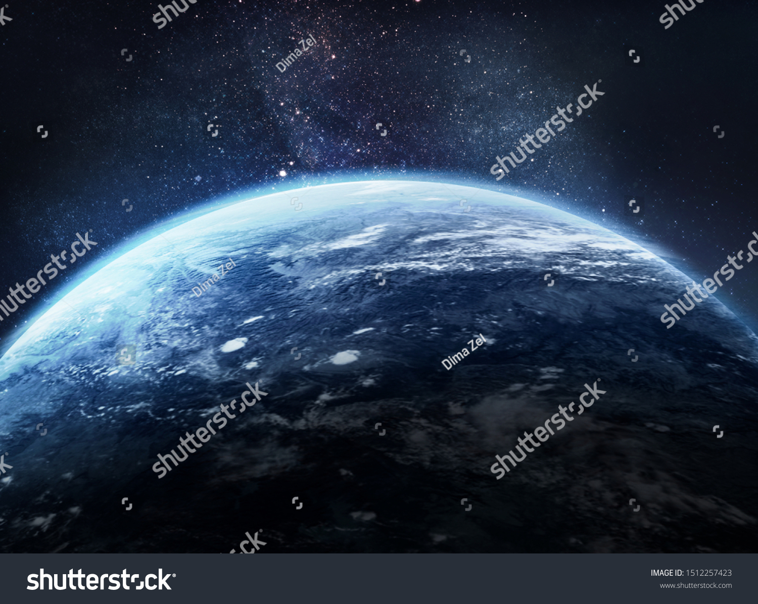 Earth in the outer space collage. Abstract wallpaper. Our home. Elements of this image furnished by NASA #1512257423