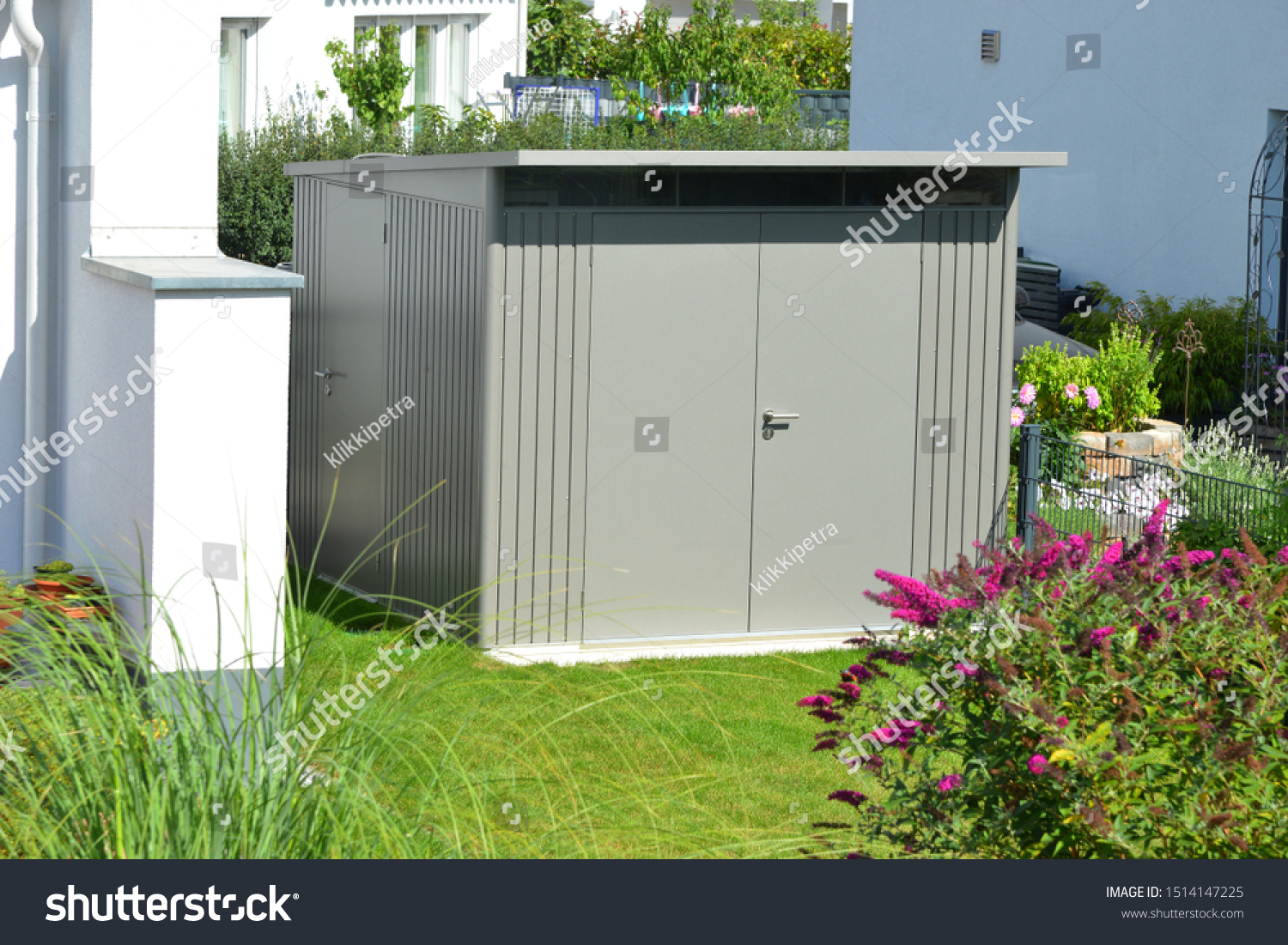 Modern Tool Shed, Bike Shed or Garden Shed with Alloy Profile and Plastic coated Front #1514147225