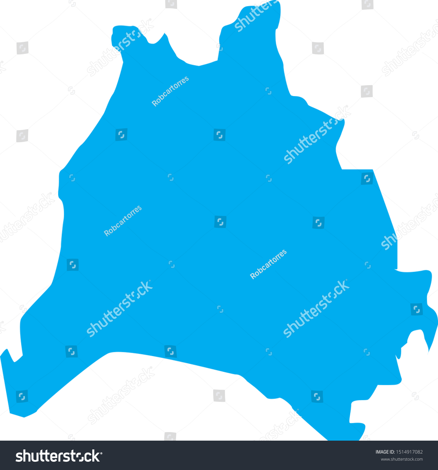 davidson County map in Tennessee state - Royalty Free Stock Vector