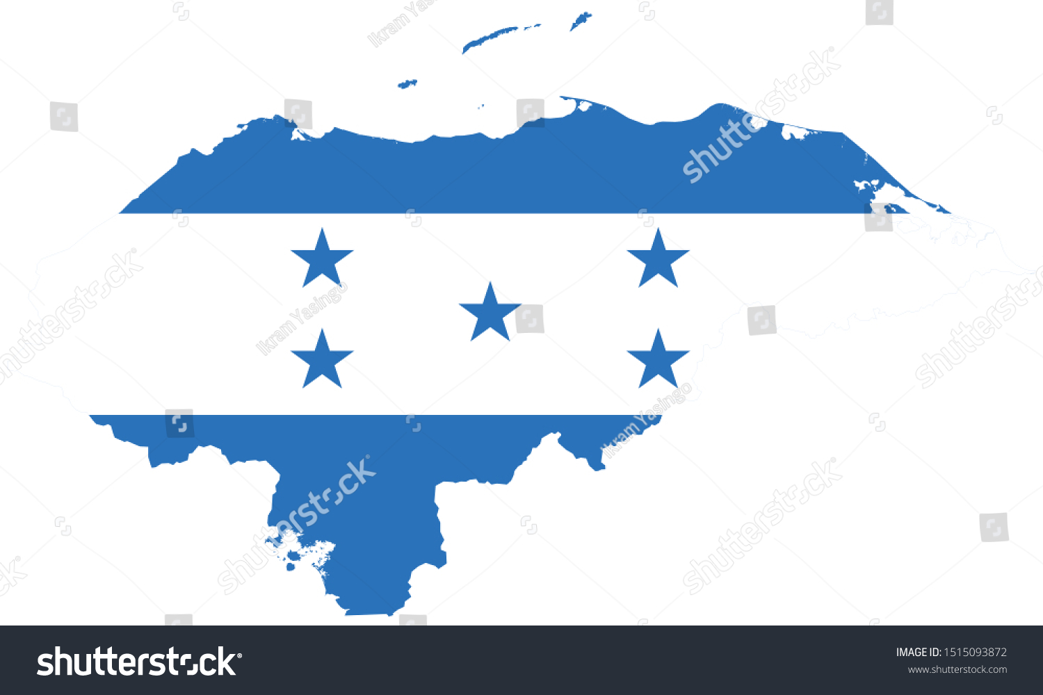 Honduras Map and Flag Background - Royalty Free Stock Vector 1515093872 ...