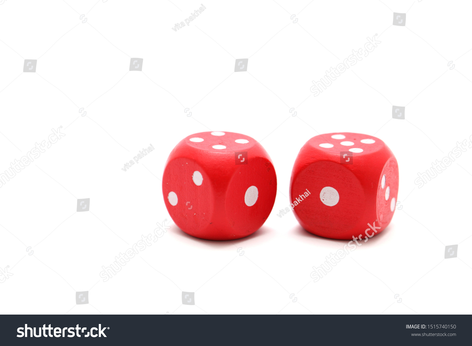 red dices on a white background #1515740150