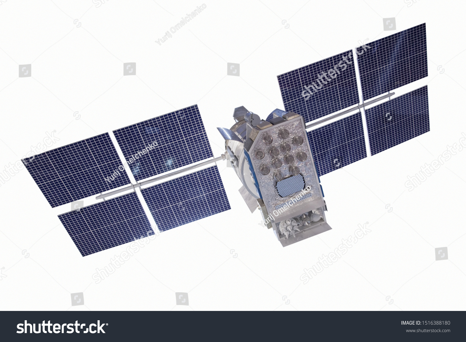 Space science satellite on isolated white background #1516388180