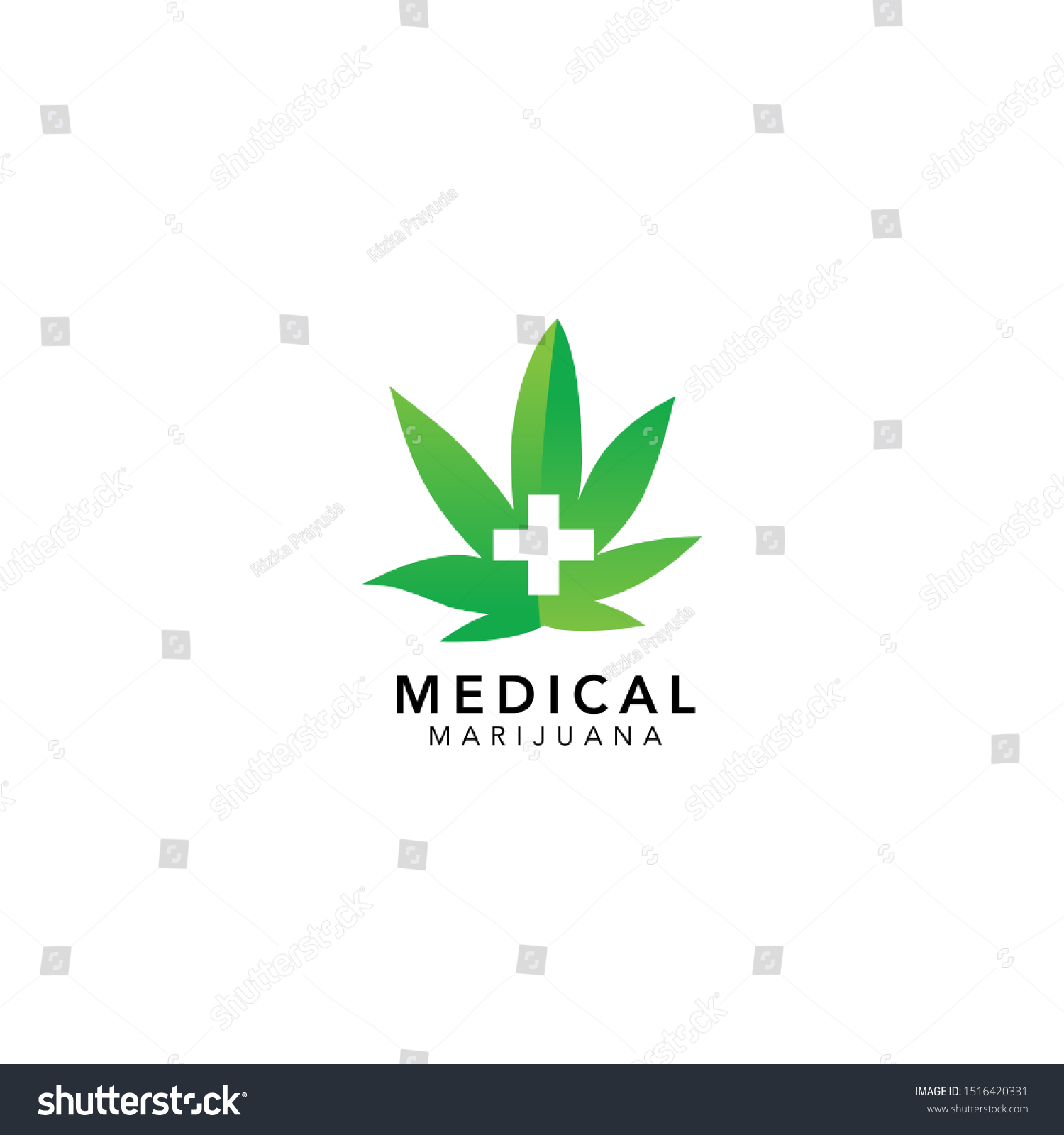 cannabis marijuana health medical logo designs - Royalty Free Stock ...