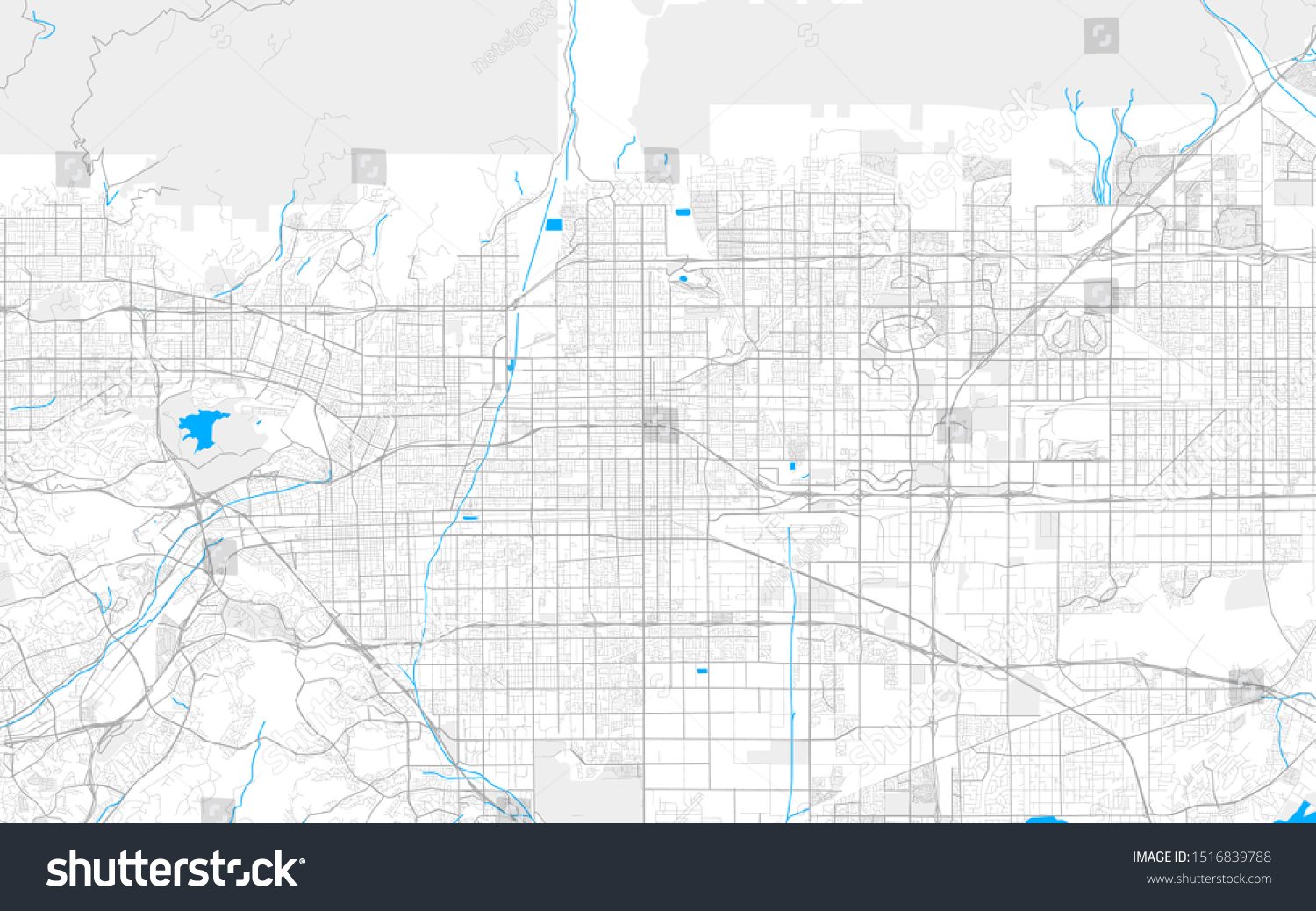 Rich detailed vector area map of Upland, - Royalty Free Stock Vector ...