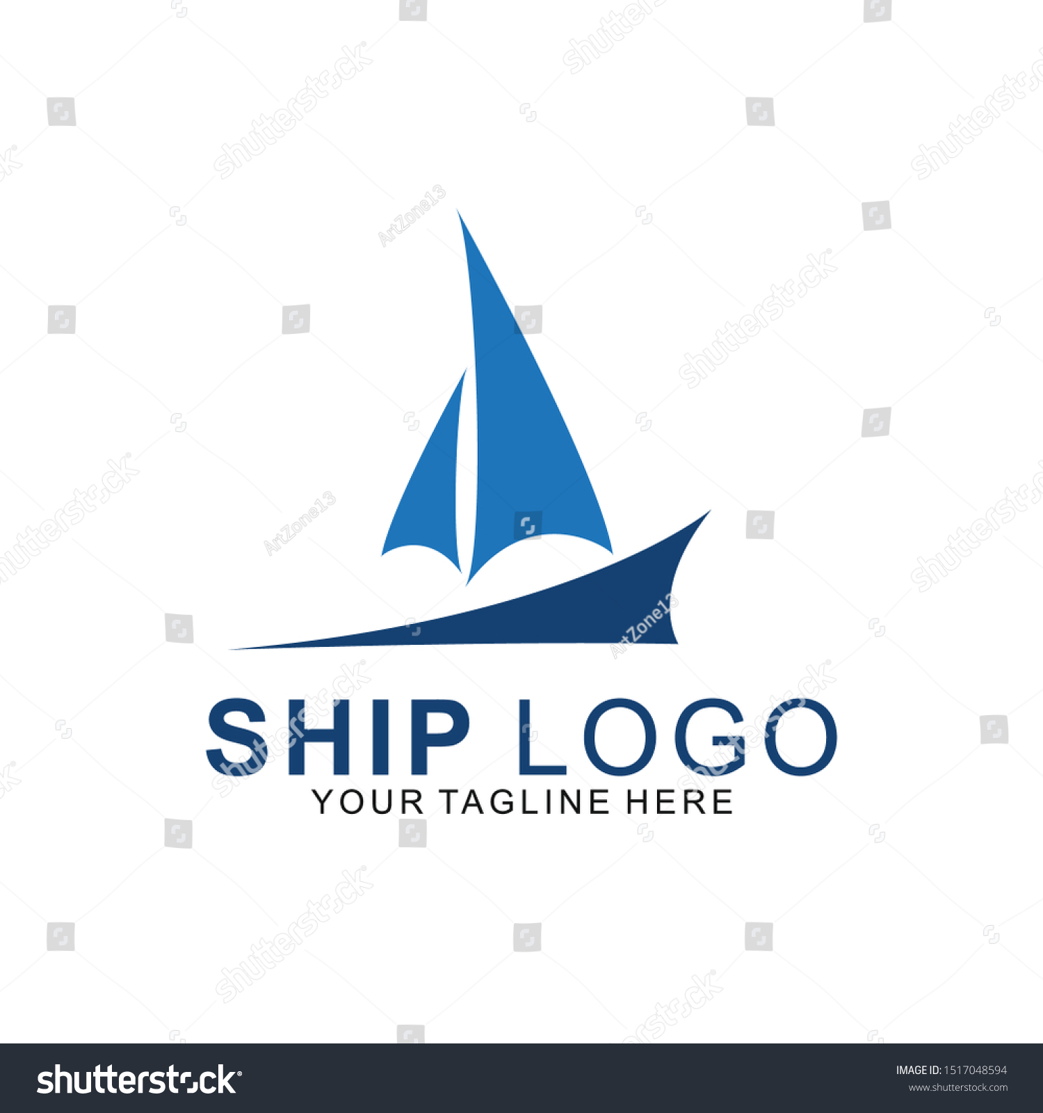 Ship logo with modern concept. ship icon vector - Royalty Free Stock ...