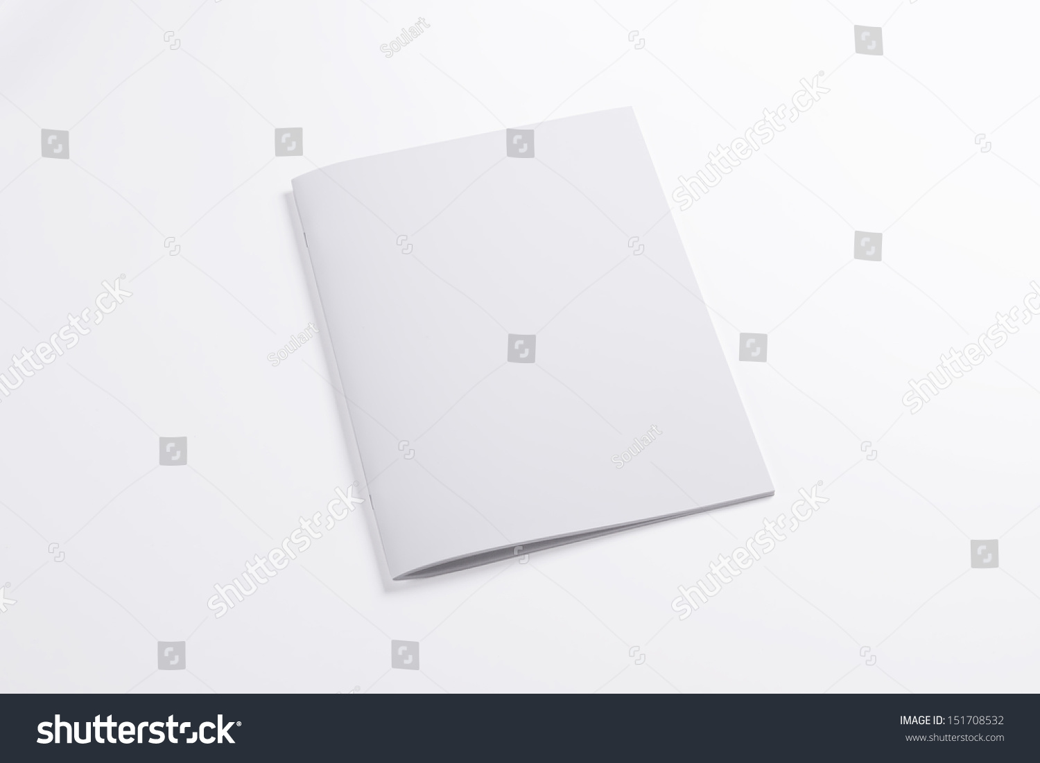 Blank closed magazine isolated on white background #151708532