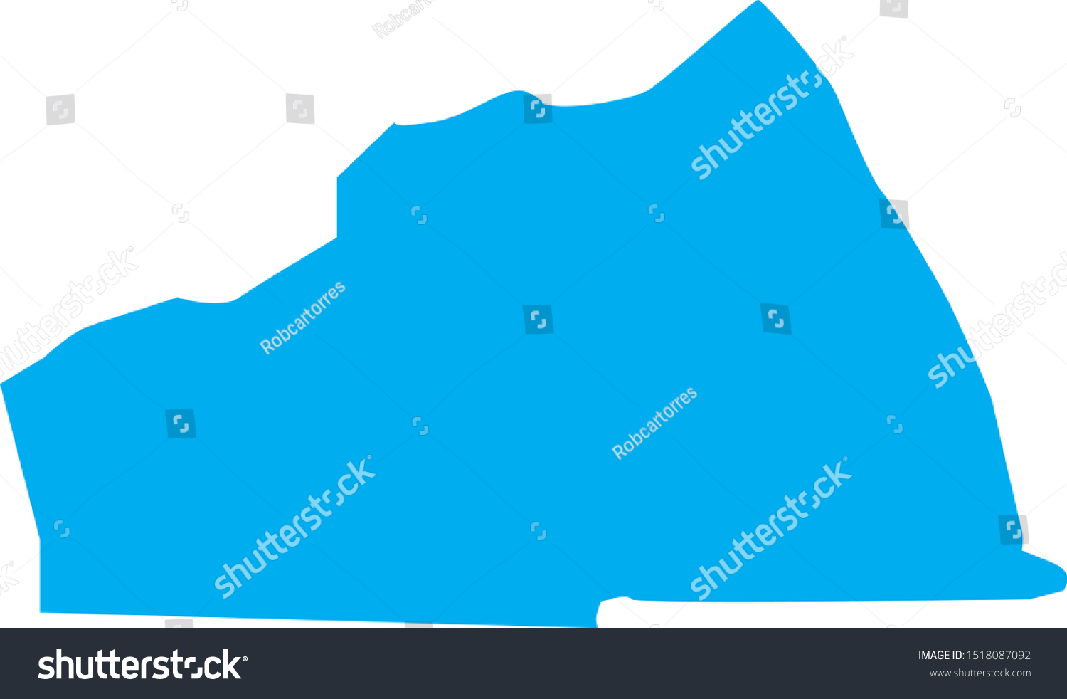 Washington County Map In State Of Virginia - Royalty Free Stock Vector 