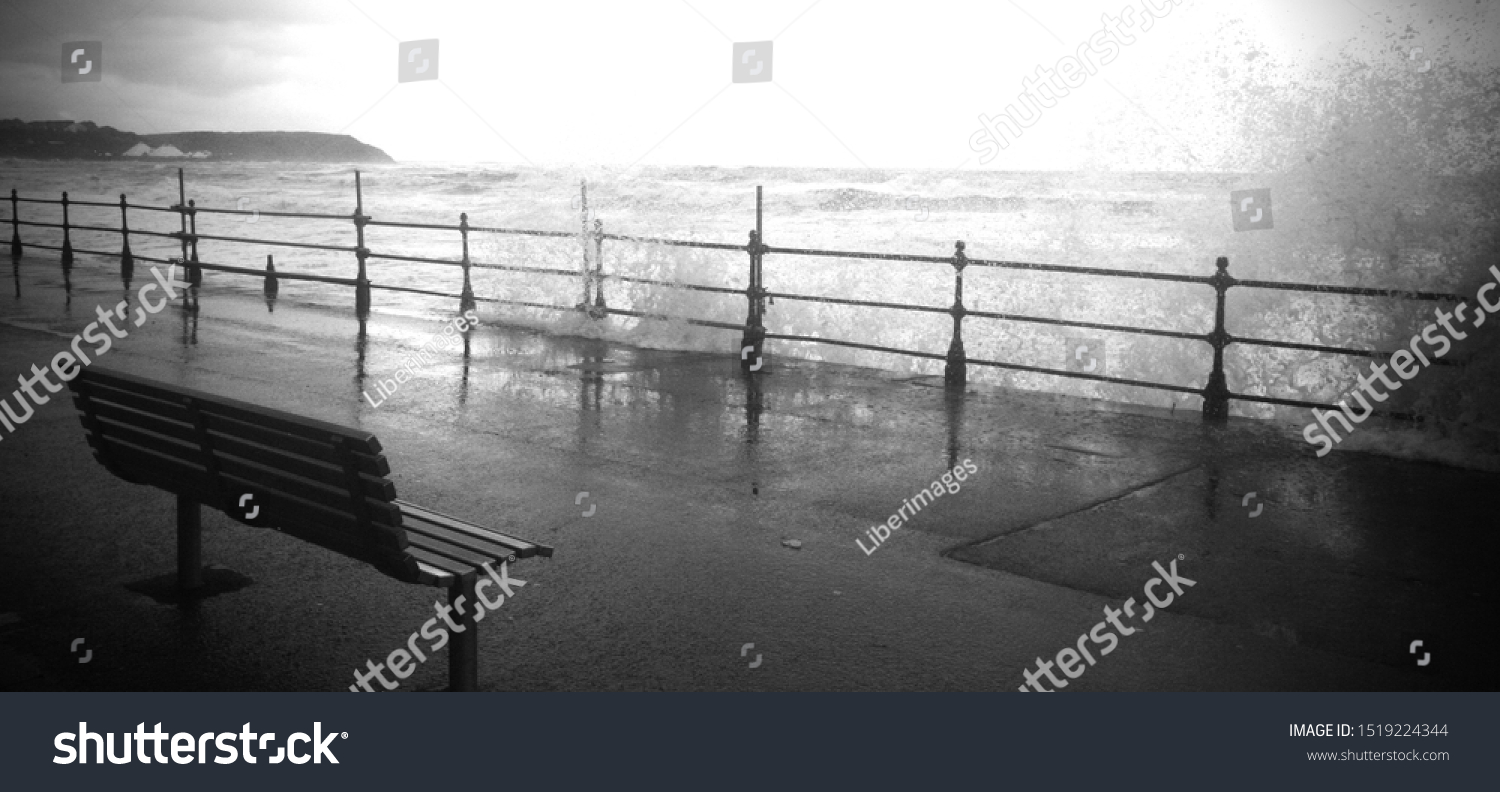 Storms on the seafront North Yorkshire #1519224344