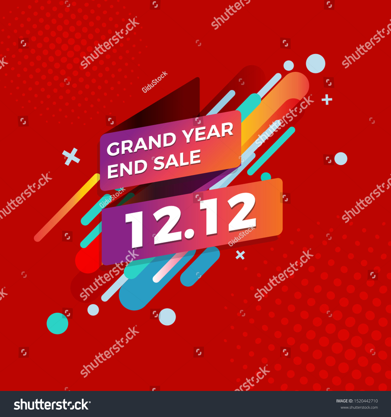 12 12 Shopping Day Sale Poster Or Flyer Design Royalty Free Stock Vector 1520442710 Avopix Com