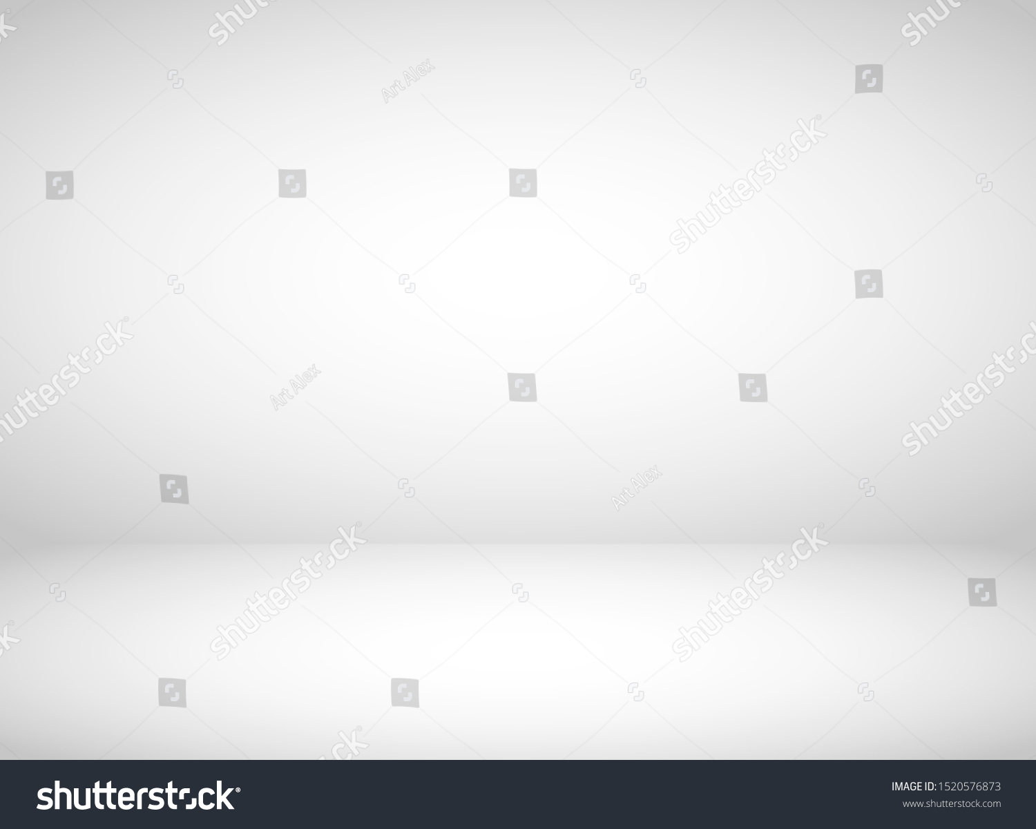 Abstract grey background. Empty room with spotlight effect. Vector illustration. #1520576873