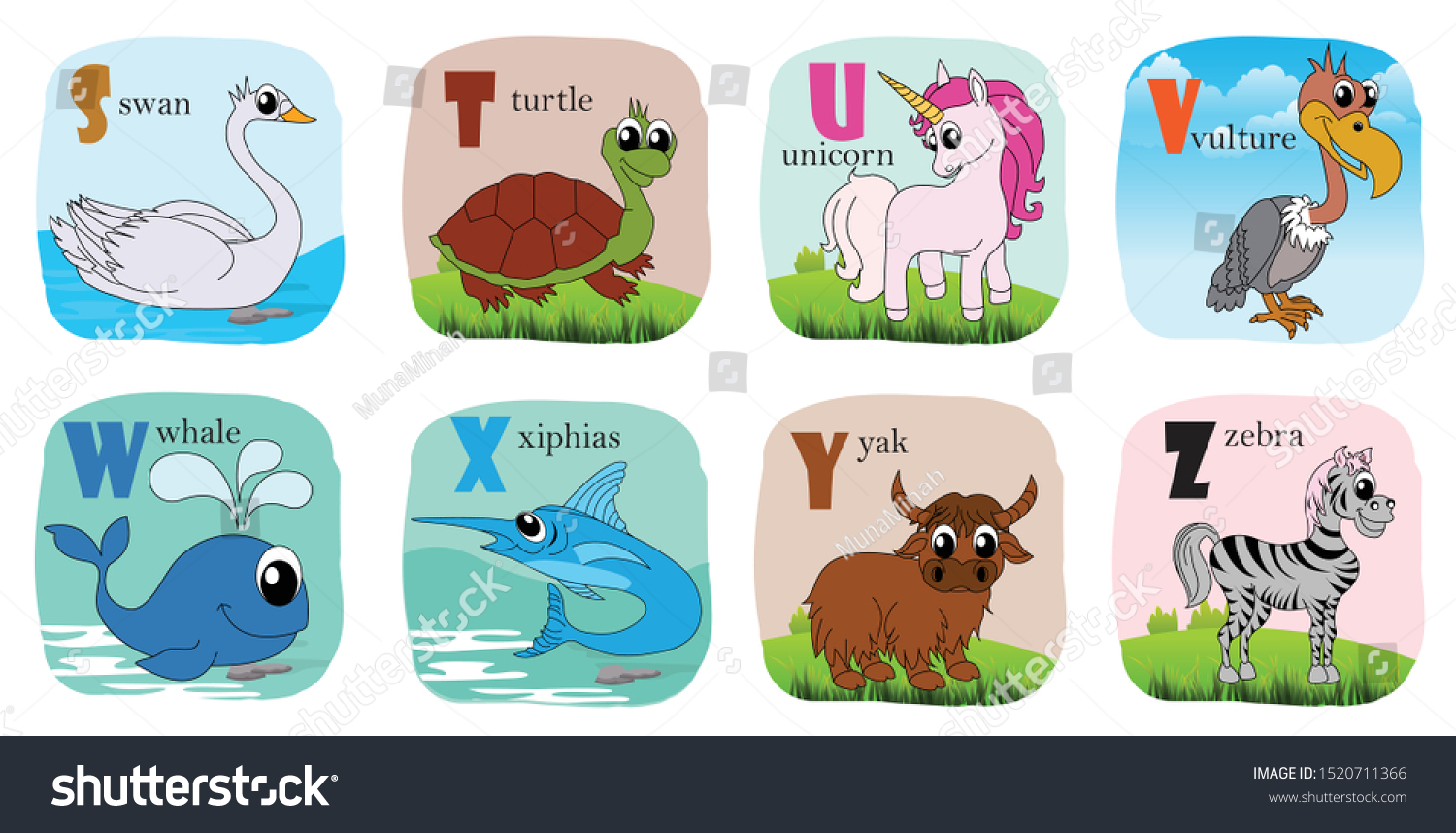 Alphabet printable flashcards vector collection - Royalty Free Stock ...