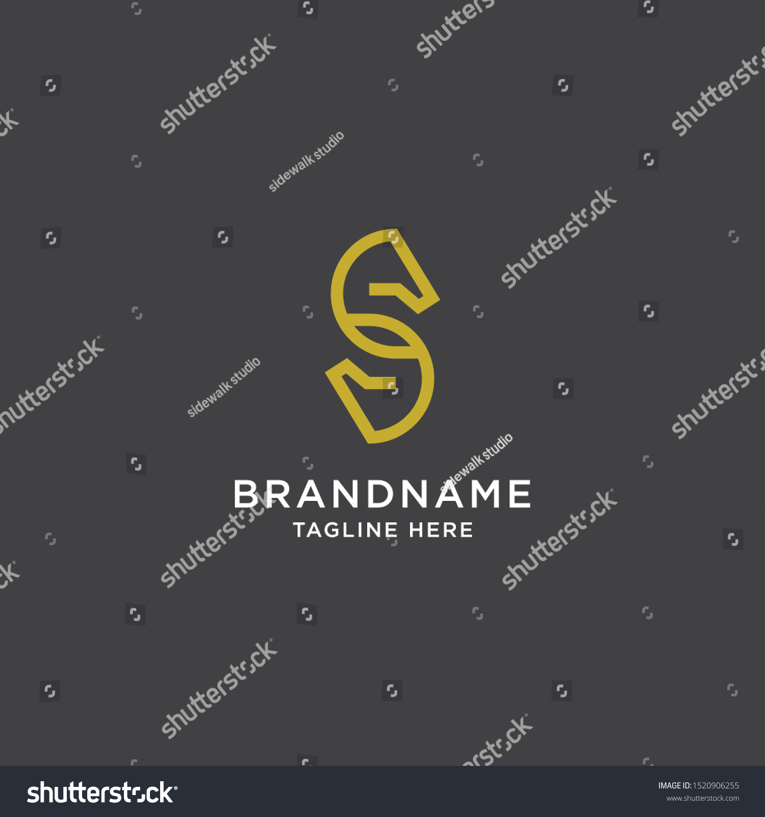 Letter S Horse With Line Style Logo Design - Royalty Free Stock Vector ...