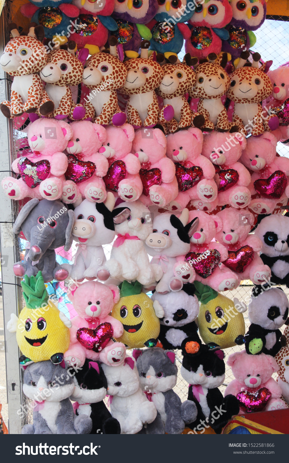 Stuffed Animals prizes at rural carnival #1522581866