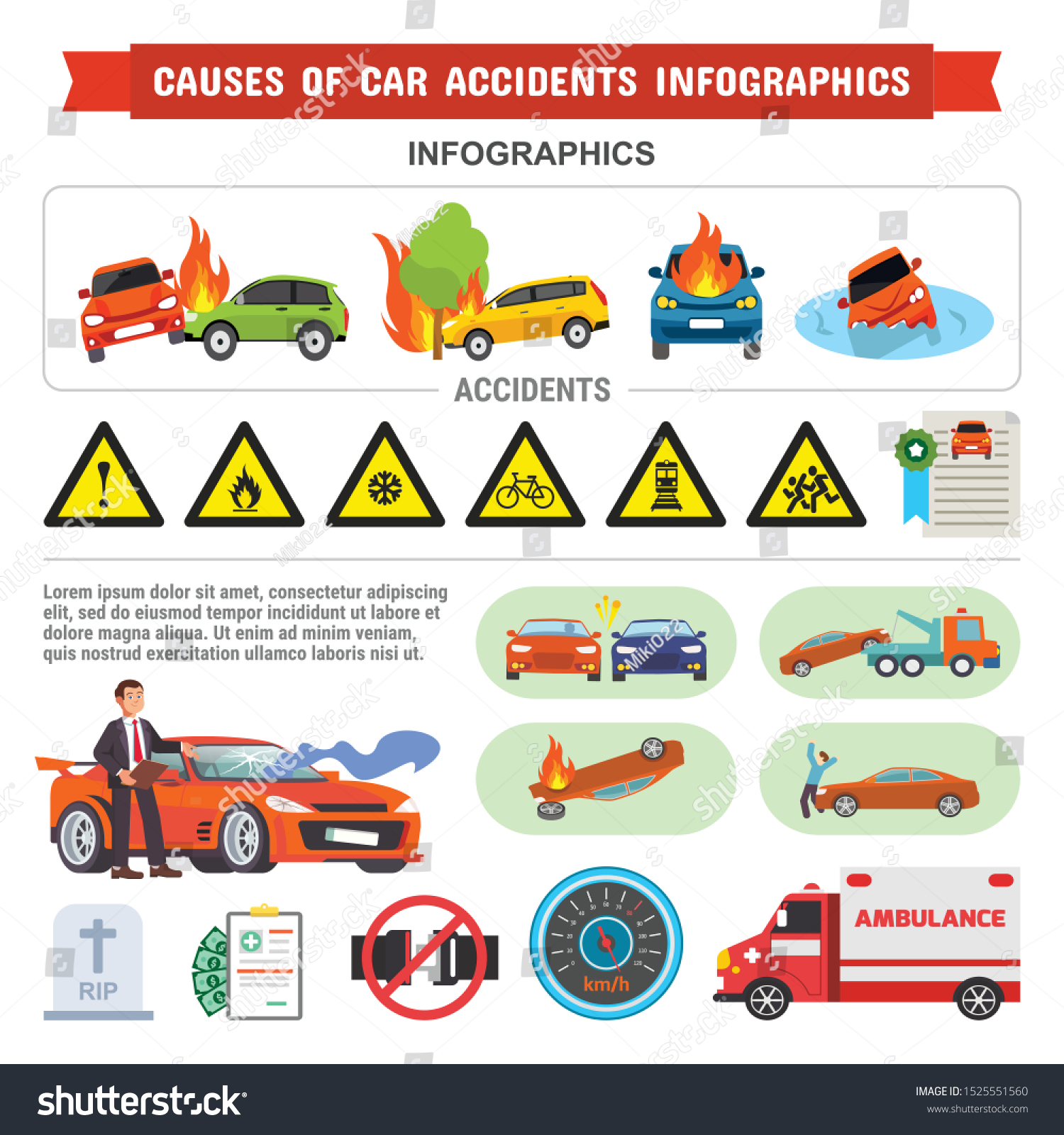 causes-of-car-accidents-infographic-road-royalty-free-stock-vector