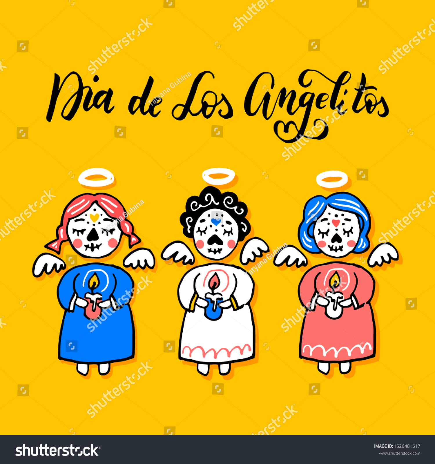 Dia de los Angelitos Day of the Little Angels Royalty Free Stock