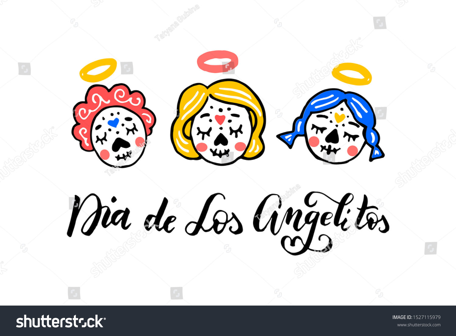 Dia de los Angelitos - Day of the Little Angels - Royalty Free Stock ...